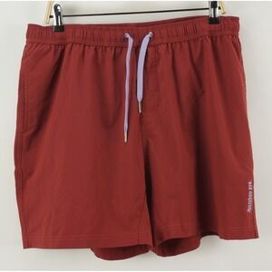 Bamboo Ave Mens 2XL Red Boundless Lined 6" Performance‎ Gym Training Shorts